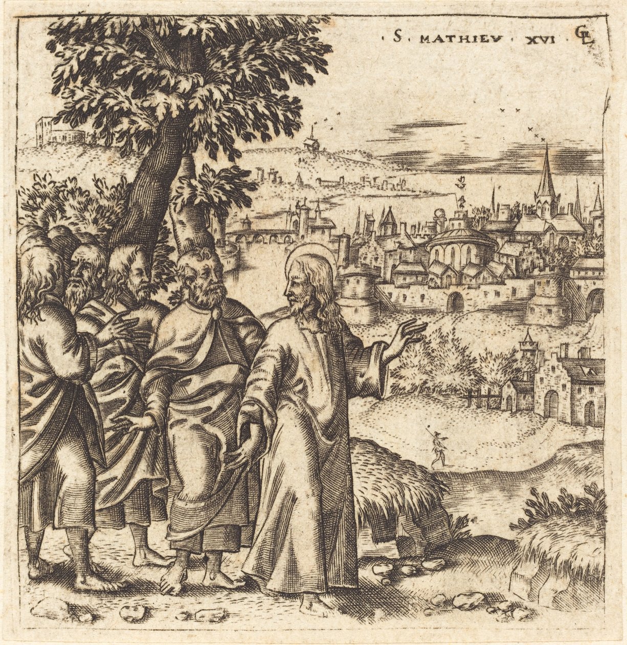 Christ Admonishes His Disciples by Leonard Gaultier