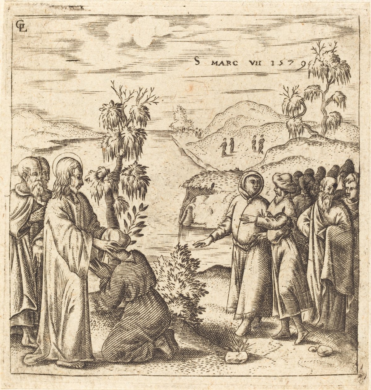 Christ Healing a Deaf Man by Leonard Gaultier