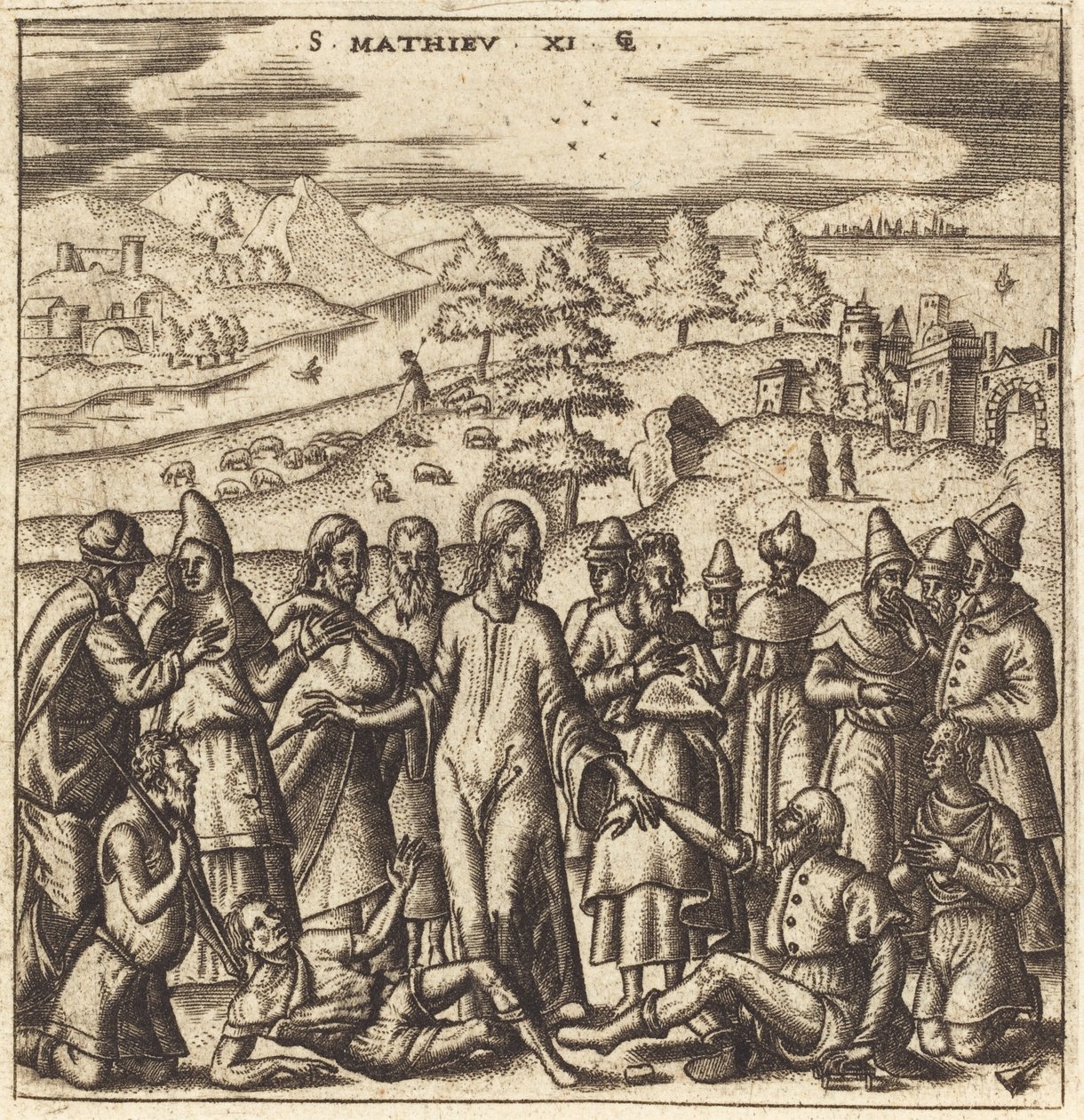 Christ Healing the Sick by Leonard Gaultier