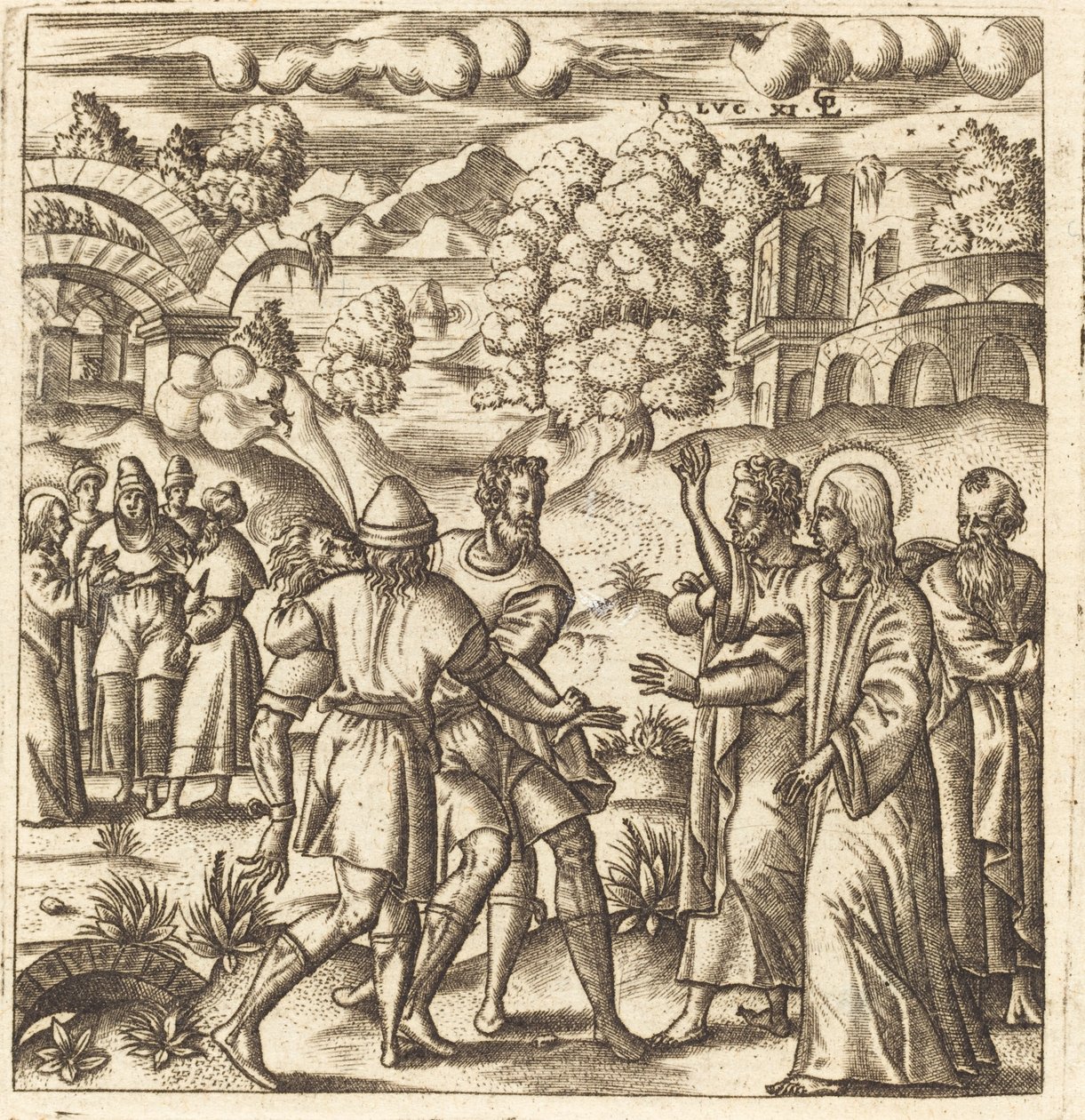 Christ Heals a Dumb Man by Leonard Gaultier