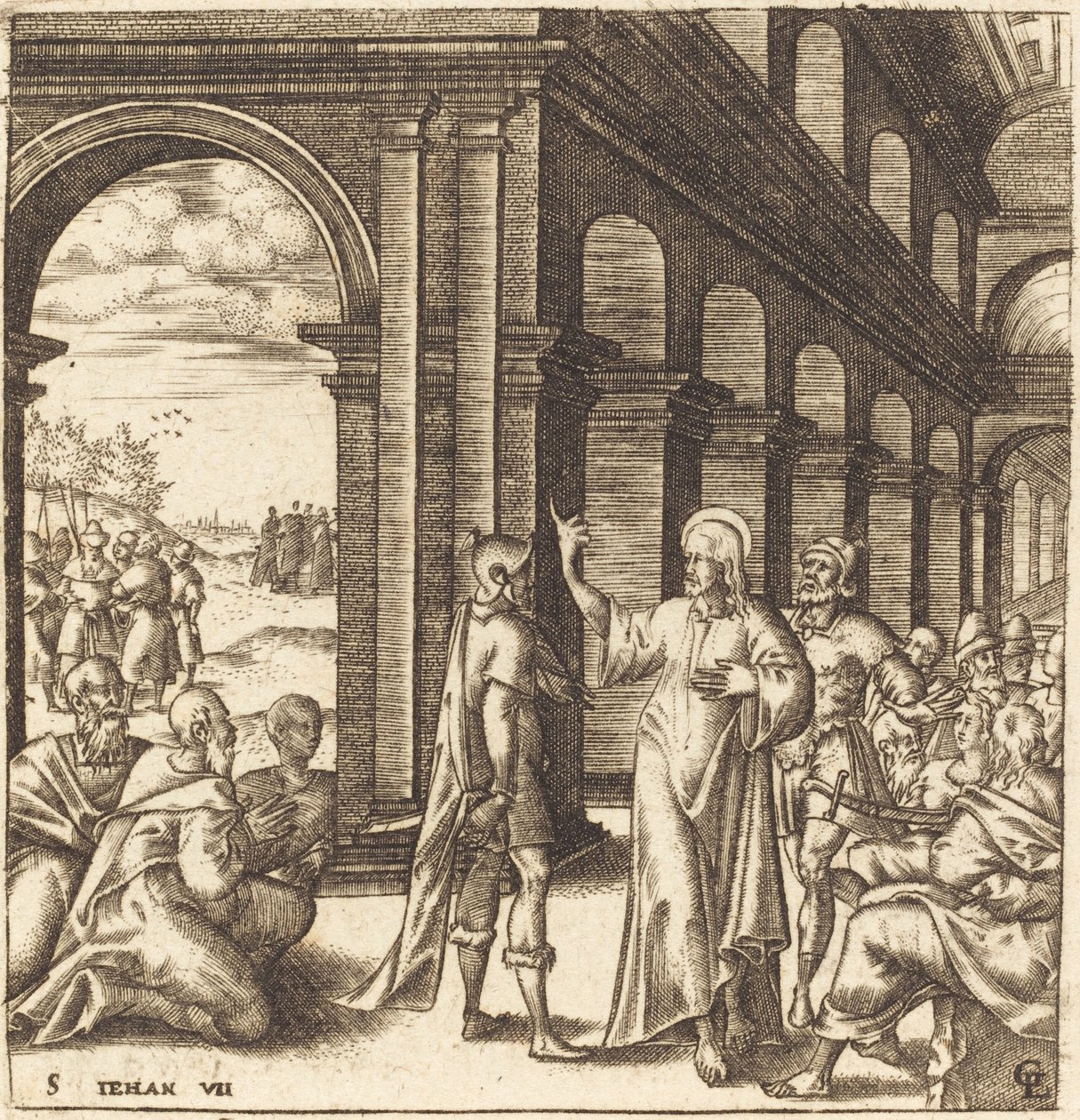 Christ at the Feast of Tabernacles by Leonard Gaultier