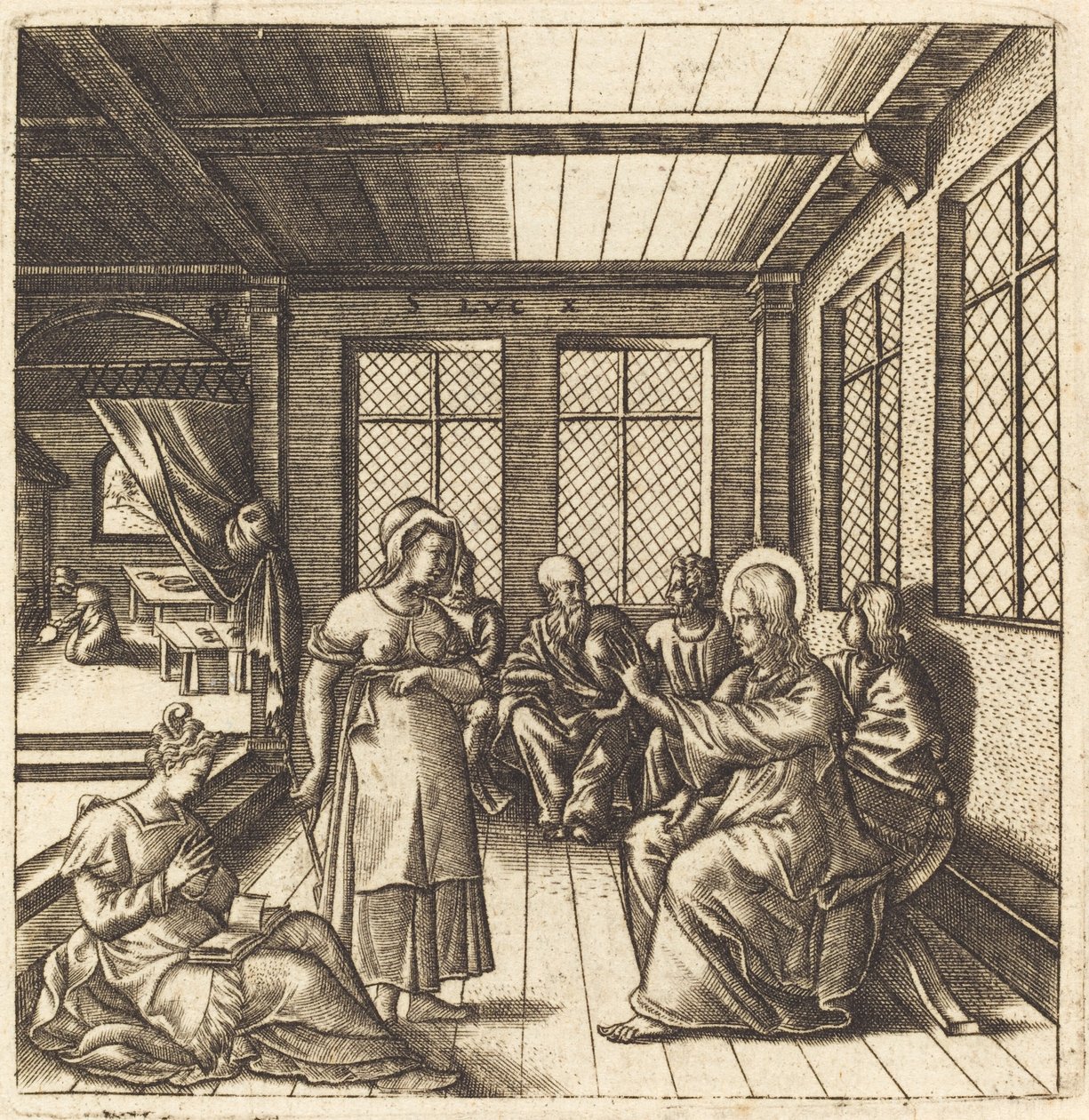 Christ in the House of Mary and Martha by Leonard Gaultier