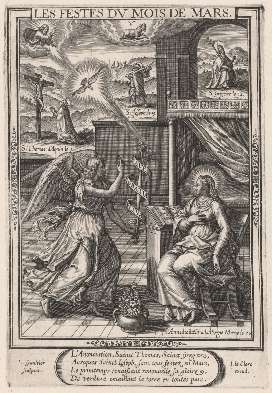 March: The Annunciation by Leonard Gaultier