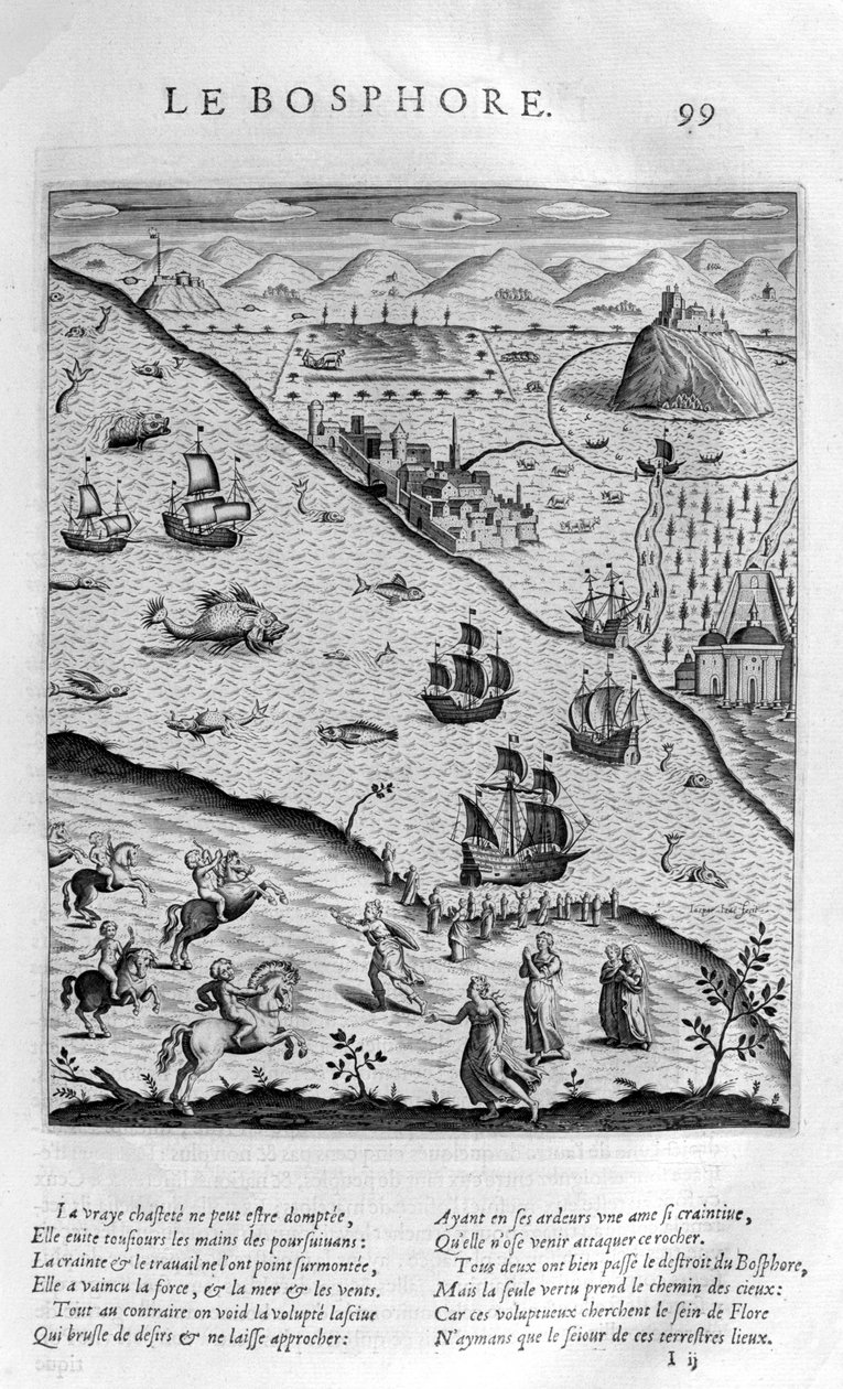 The Bosporus or Bosphorus, 1615 by Leonard Gaultier