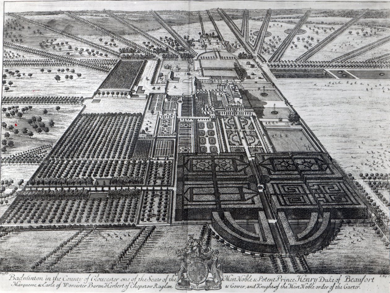 Badminton House in the County of Gloucester by Leonard Knyff