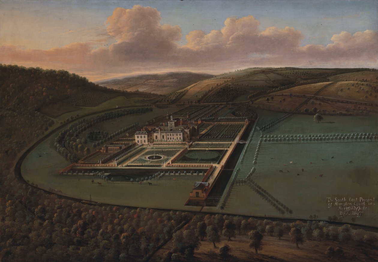 The Southeast Prospect of Hampton Court, Herefordshire by Leonard Knyff