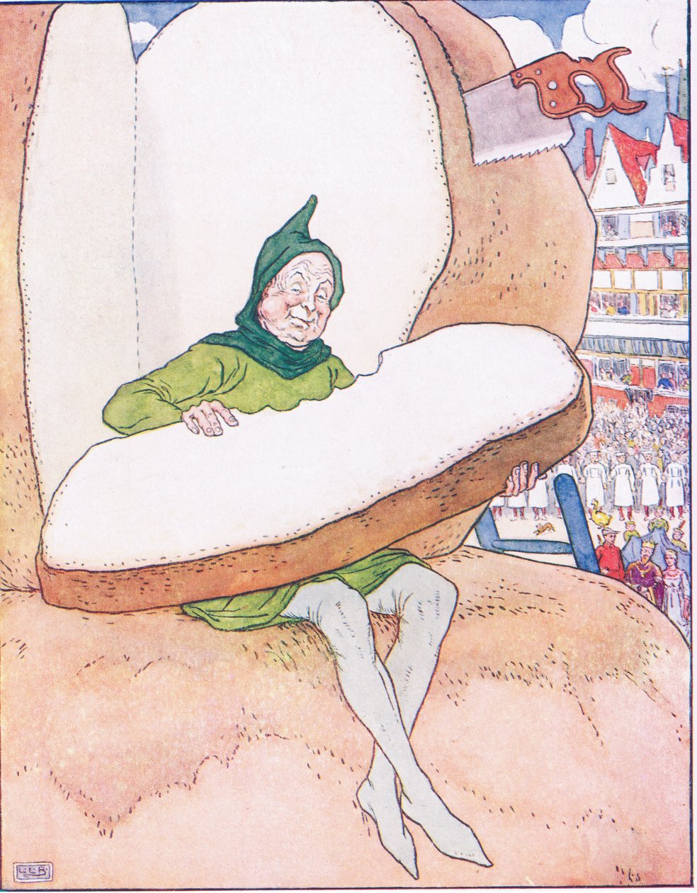 The Immense Mountain of Bread by Leonard Leslie Brooke
