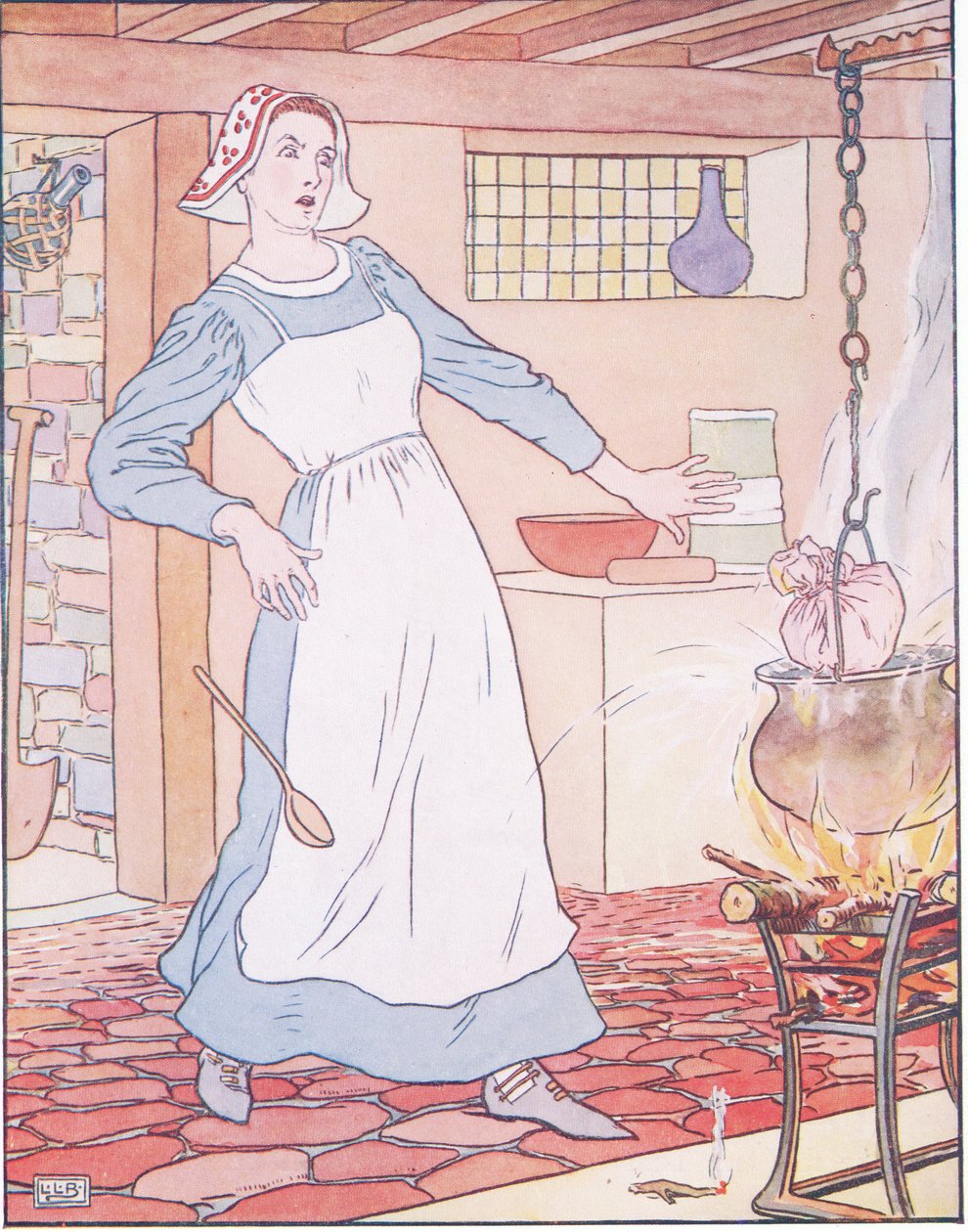 Tom Was Stirred Up in the Pudding and Tied Up in a Cloth by Leonard Leslie Brooke