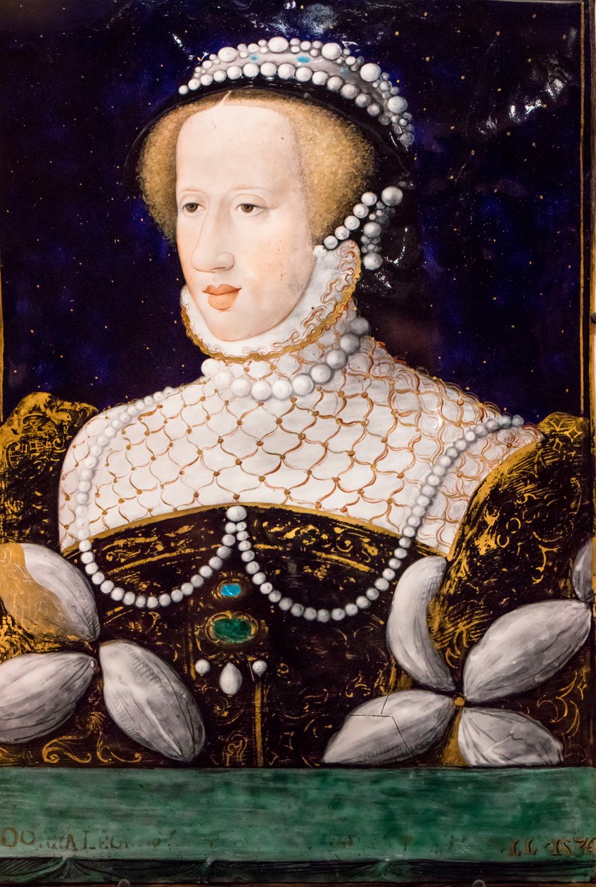 Eleonora of Habsburg, Limoges, 1560 by Leonard Limosin