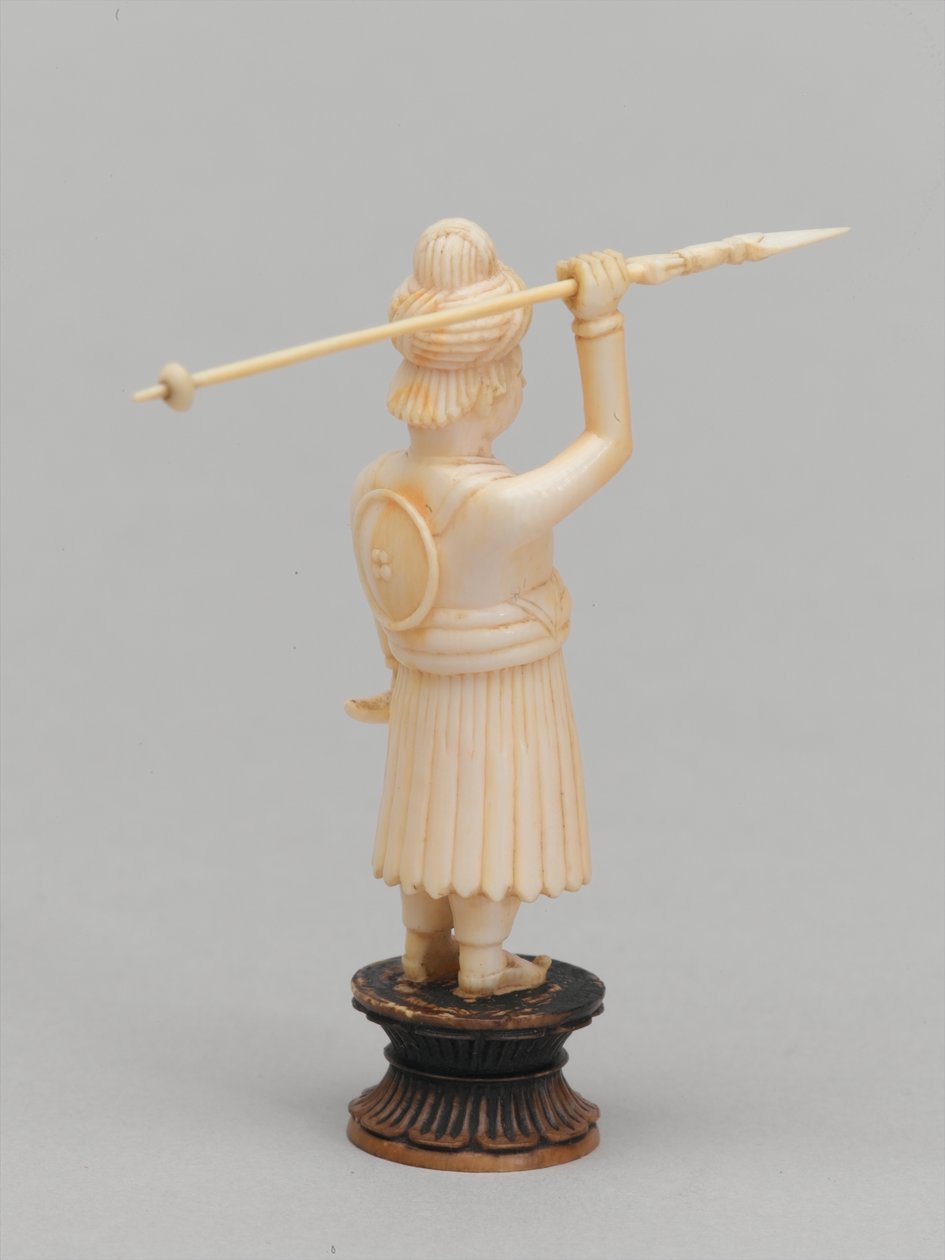 Black Pawn, Chess Piece, India, circa 1820 by Leonard Wells Volk