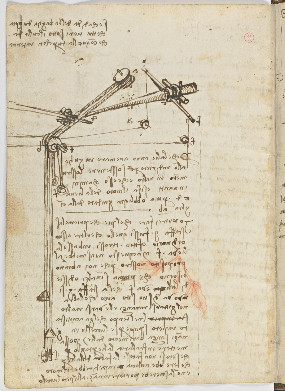 Birds Flight Code, Sheet 16 Verso by Leonardo da Vinci