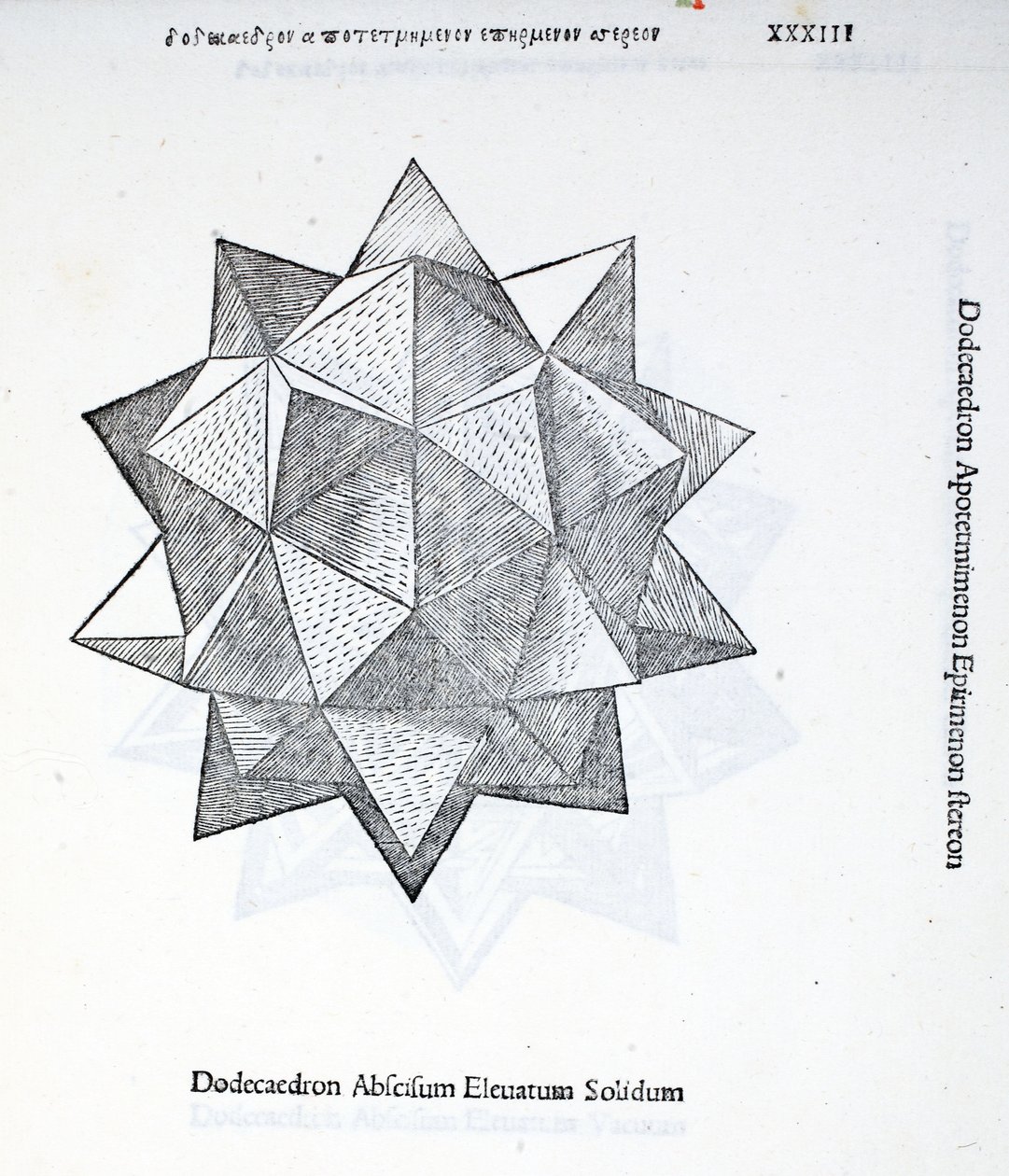 Dodecaedron Abscisum Elevatum Solidum, Illustration from 