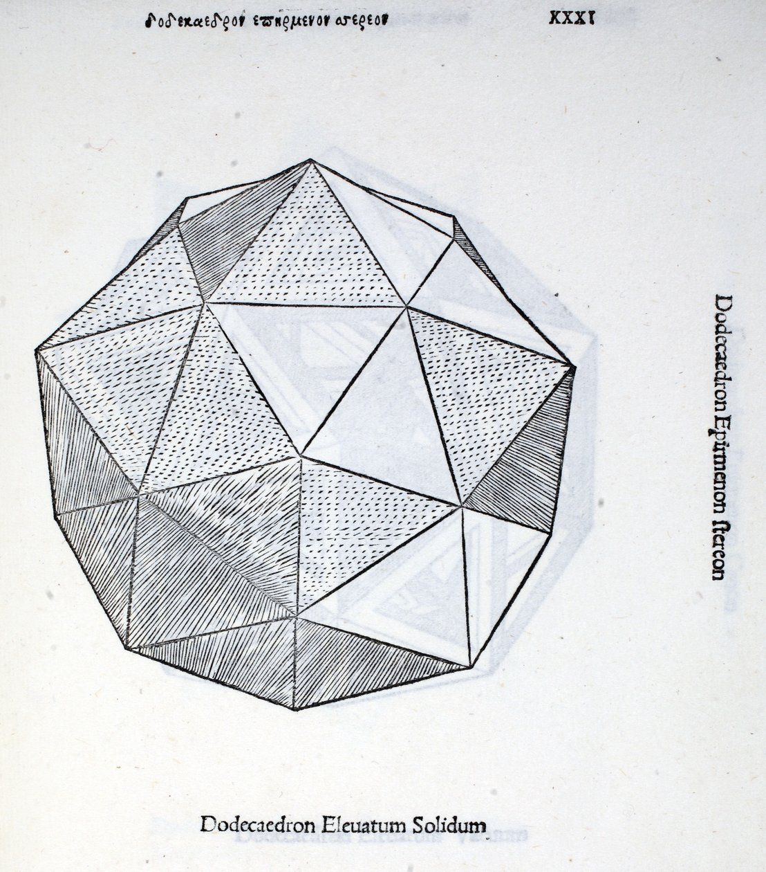 Dodecaedron Elevatum Solidum, illustration from 
