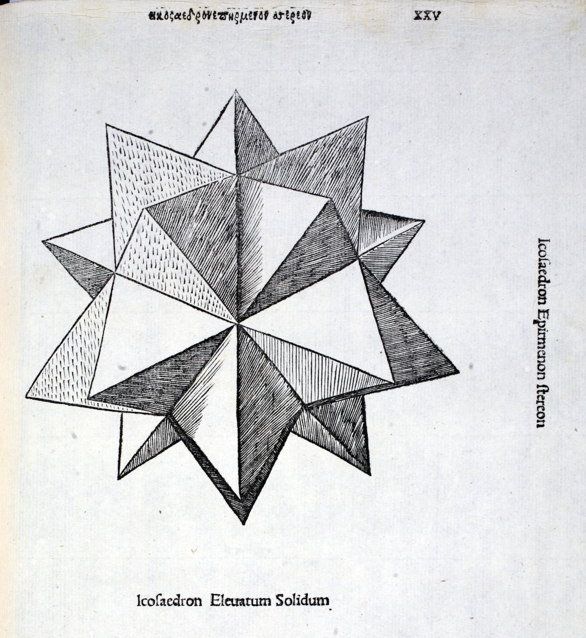 Icosaedron Elevatum Solidum, Illustration from 