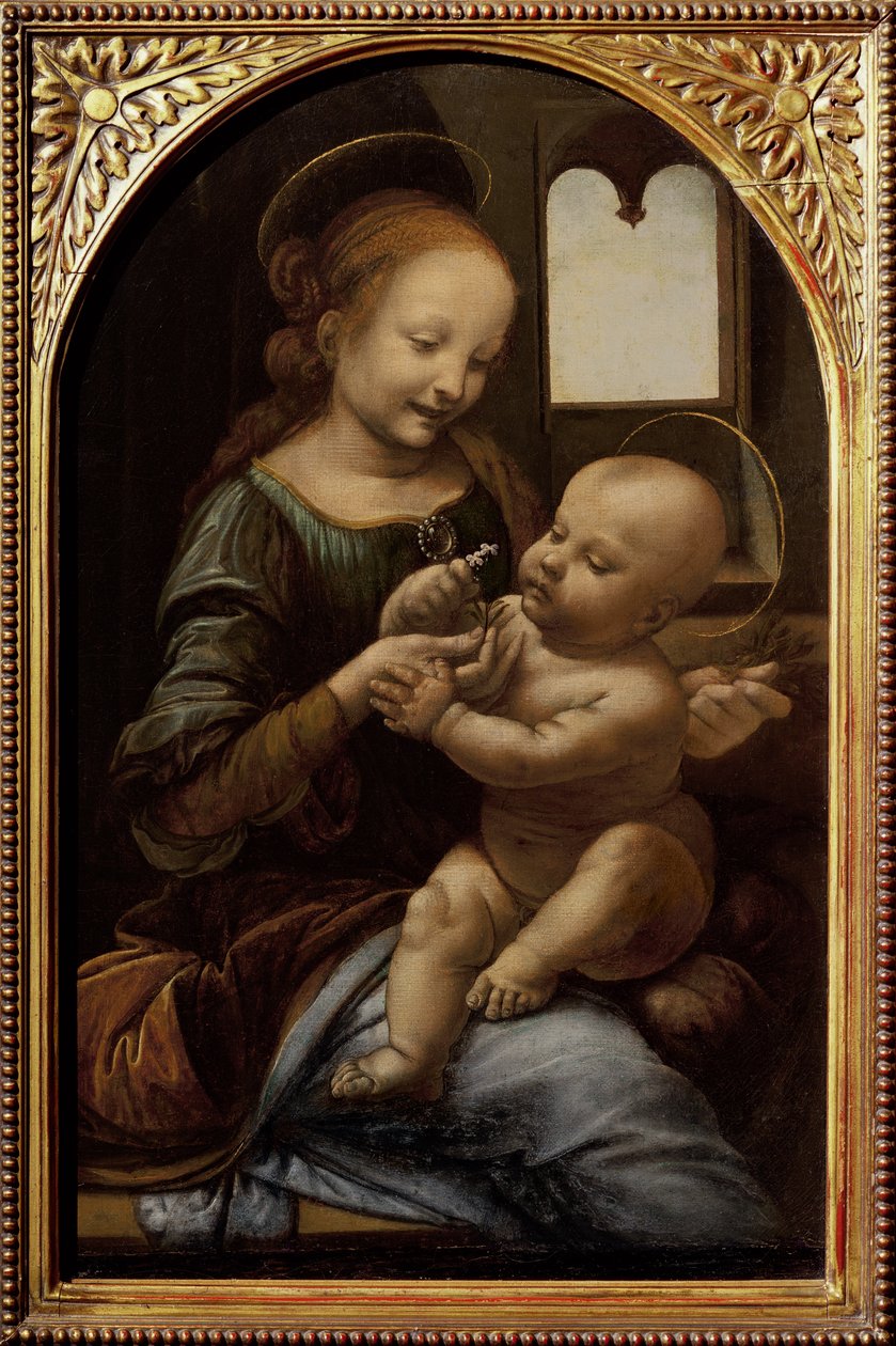 Madonna with a Flower, or Madonna Benois, c.1478 by Leonardo da Vinci