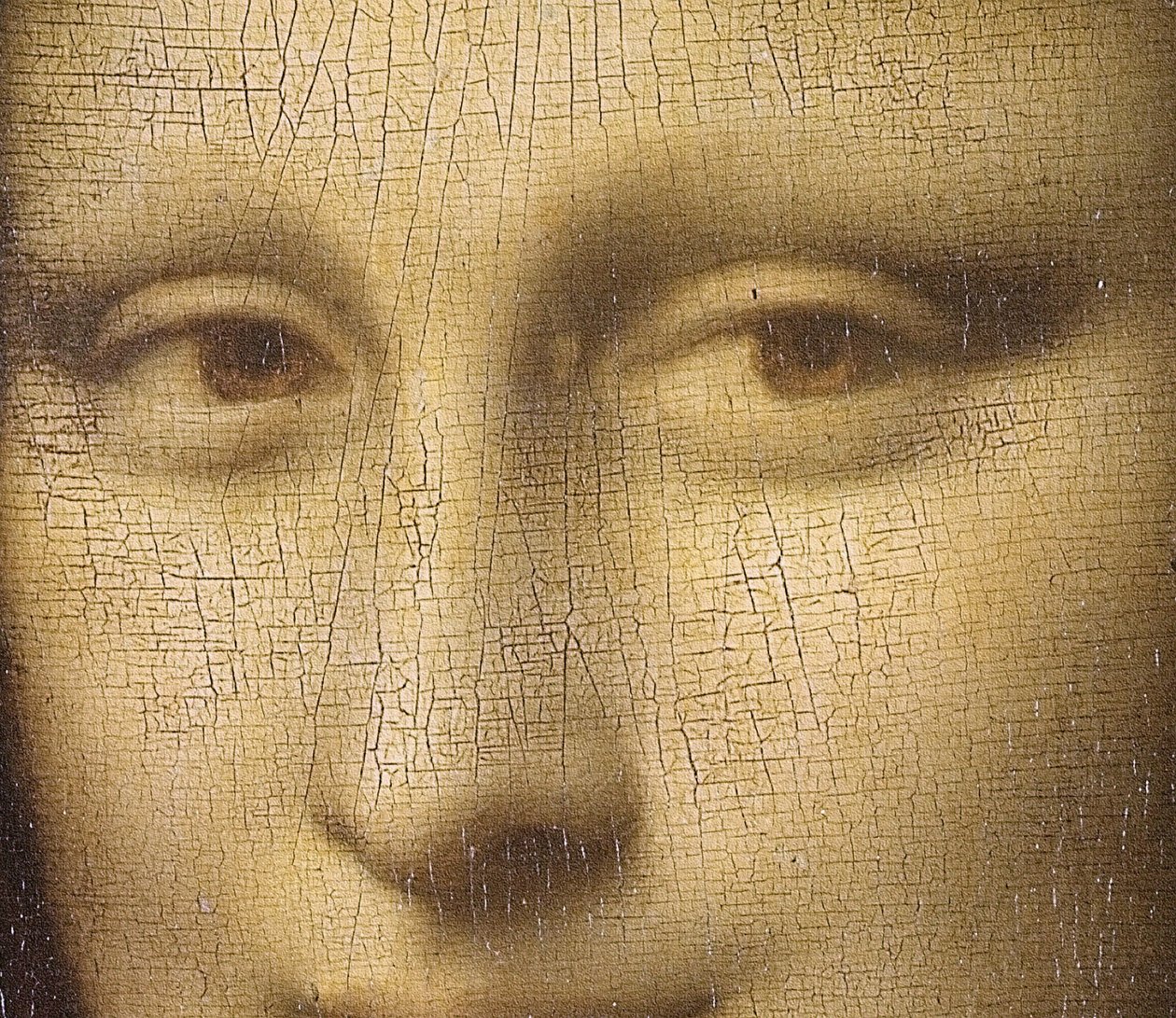 Mona Lisa (detail) by Leonardo da Vinci