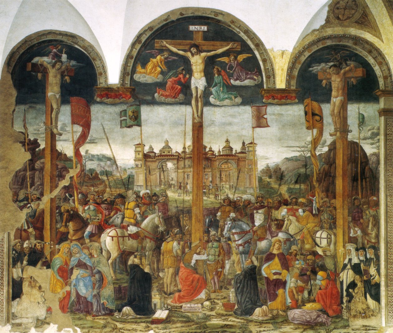 Montorfano, Crucifixion by Leonardo da Vinci