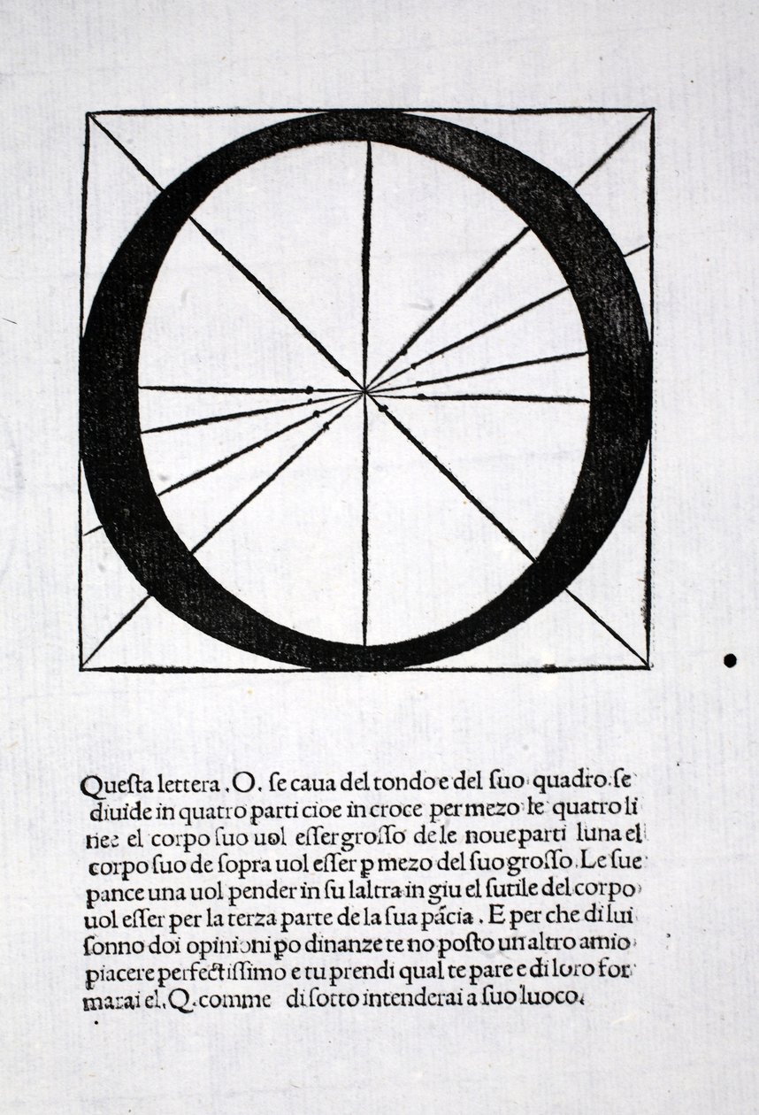 O, illustration from 