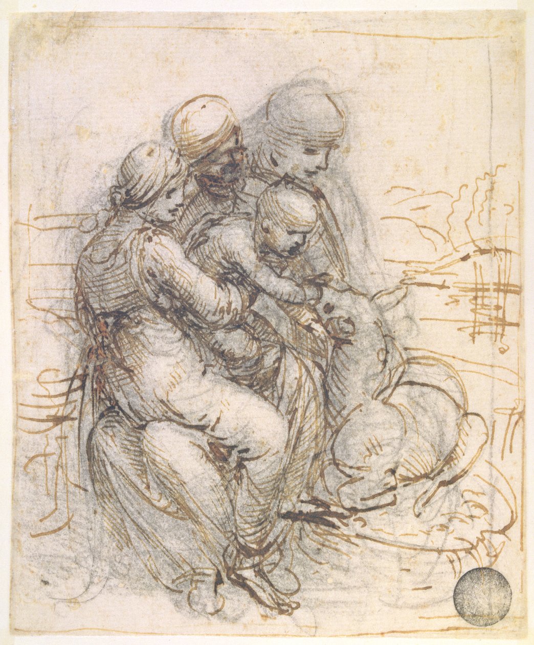 Virgin and Child with St. Anne, c.1501-10 by Leonardo da Vinci