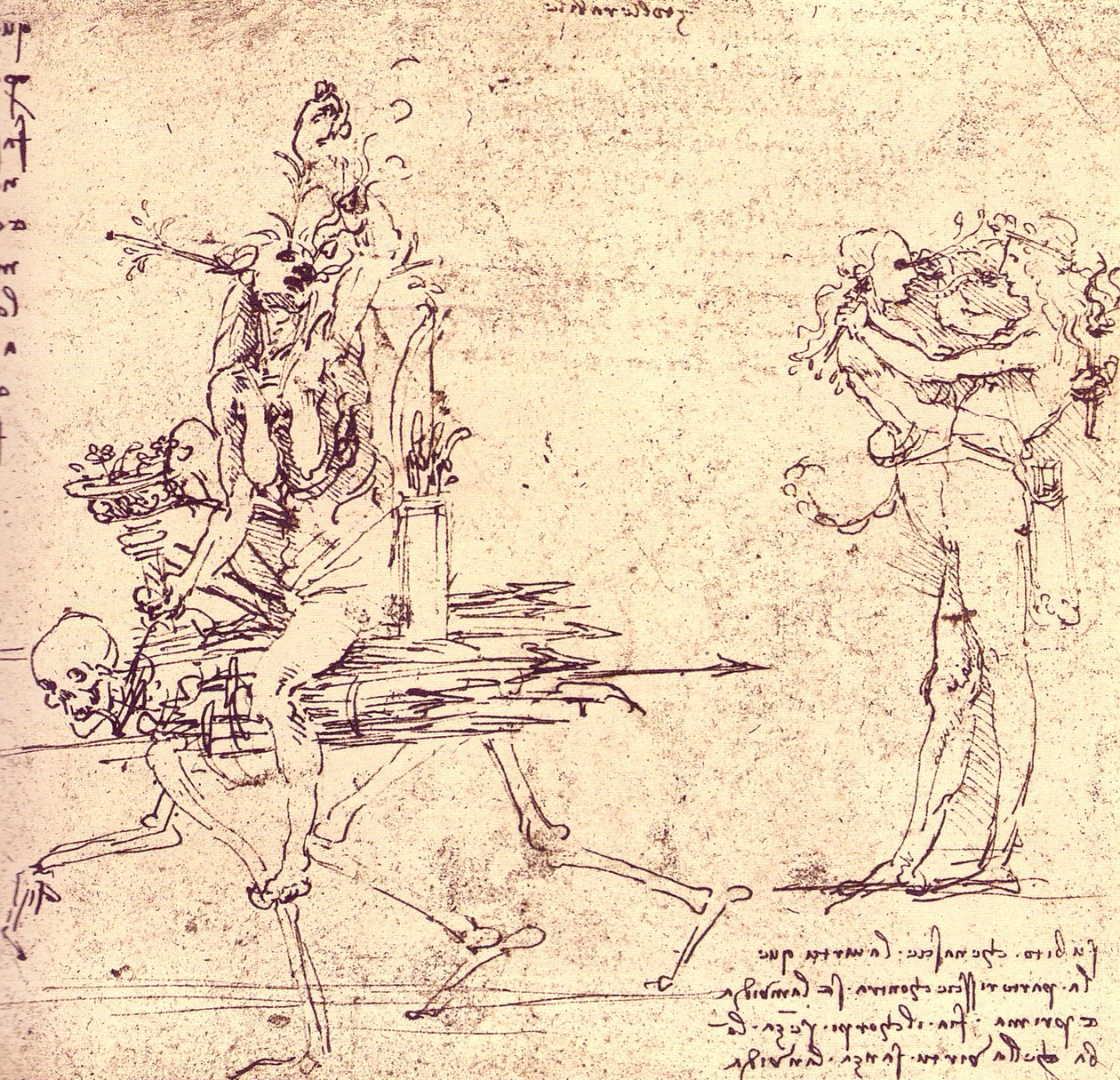 Illustration for Virtue and Envy by Leonardo da Vinci