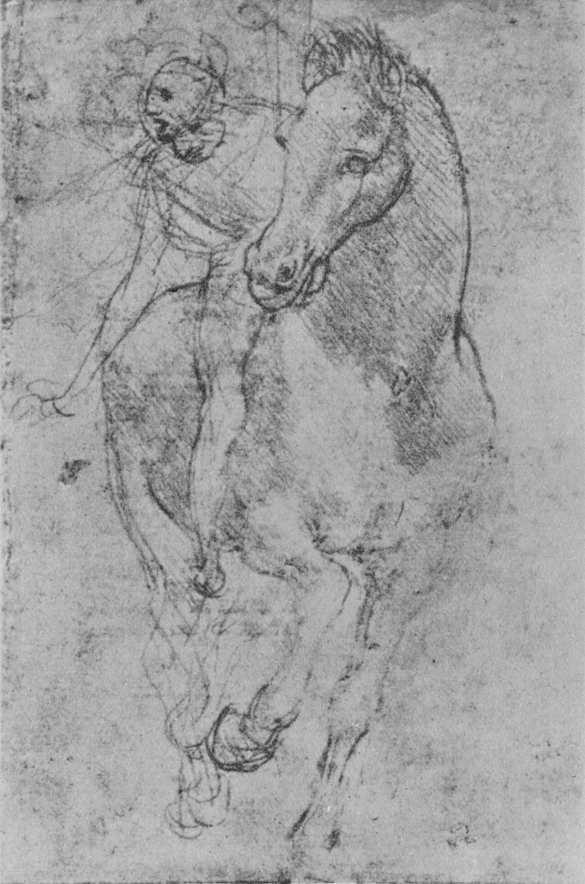 A Horseman by Leonardo da Vinci