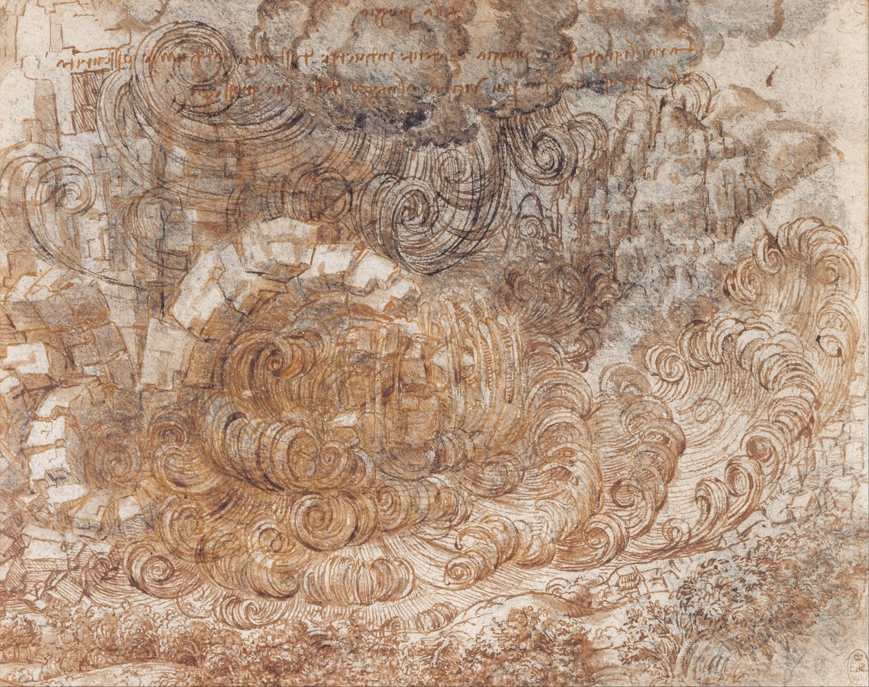 A Deluge by Leonardo da Vinci