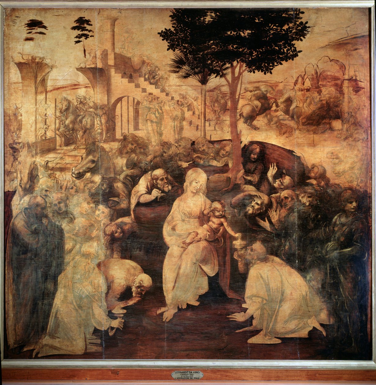 Adoration of the Magi by Leonardo da Vinci