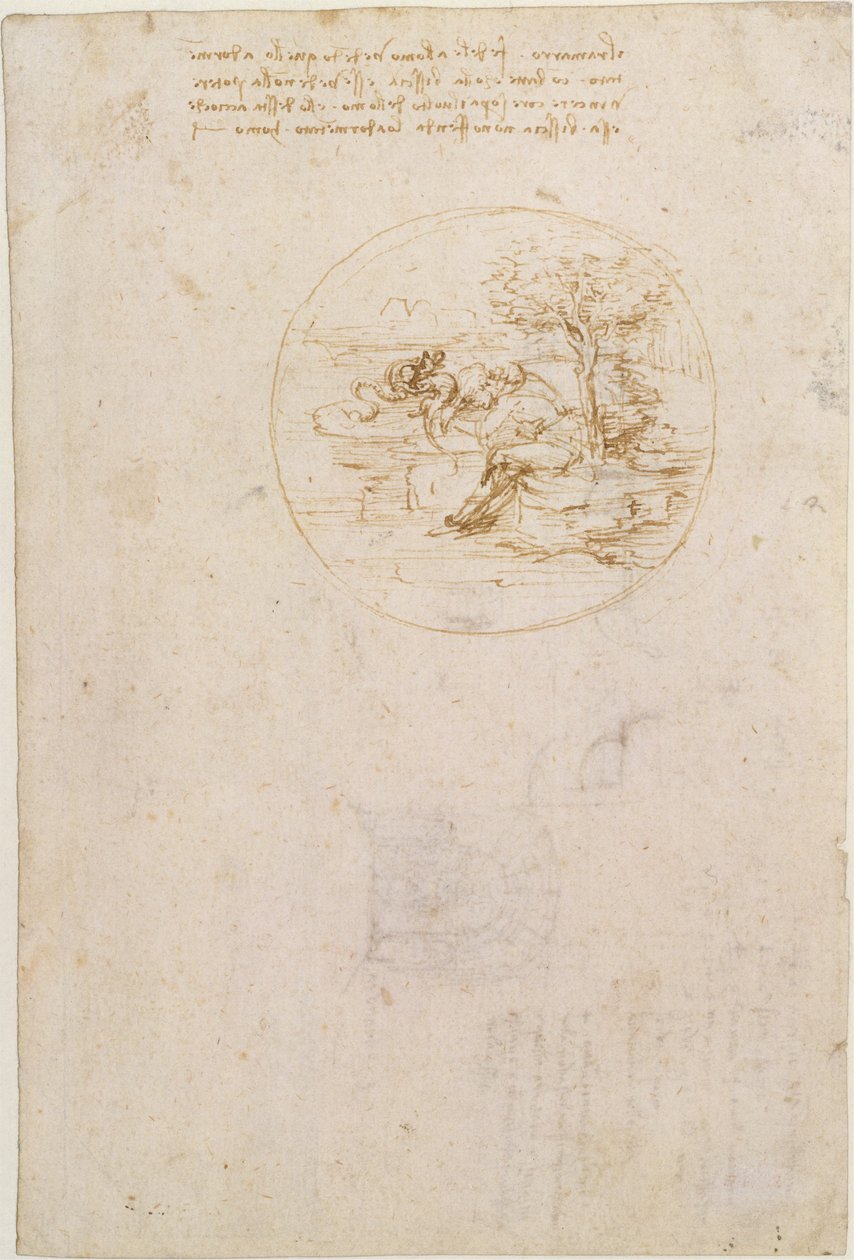 Allegory on the Fidelity of the Lizard by Leonardo da Vinci