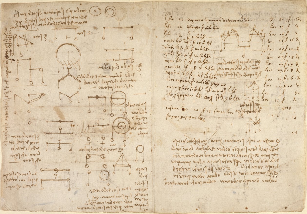 Notes and diagrams on mechanics from 