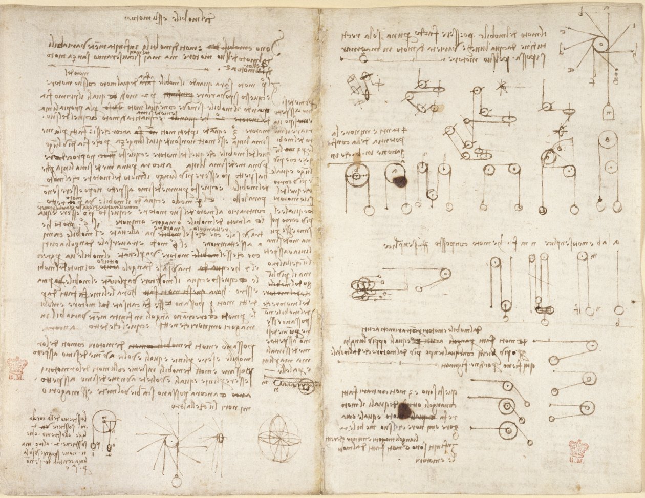 Notes and diagrams on mechanics, entitled 