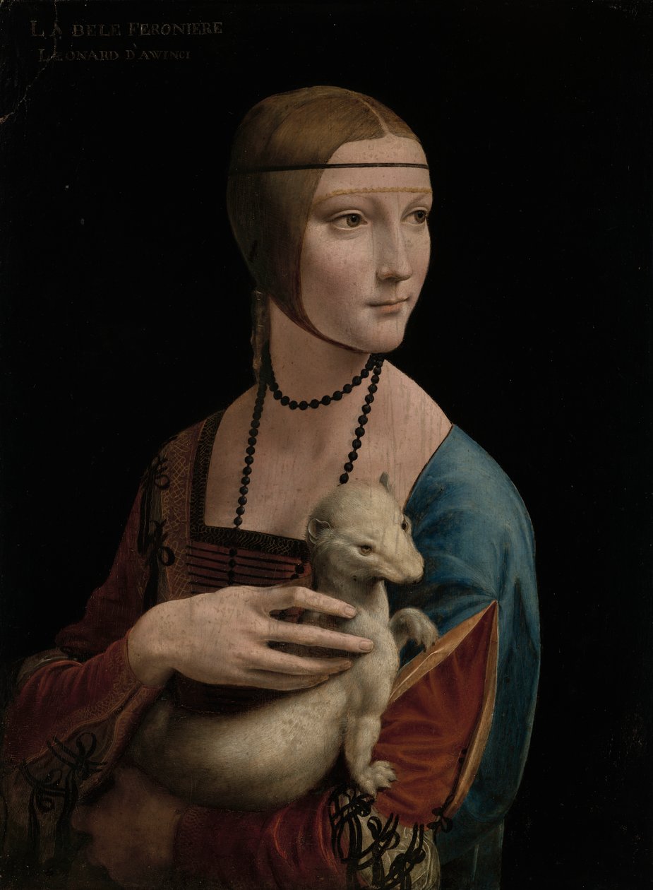 Lady with an Ermine – Portrait of Cecilia Gallerani (c. 1473–1536) by Leonardo da Vinci