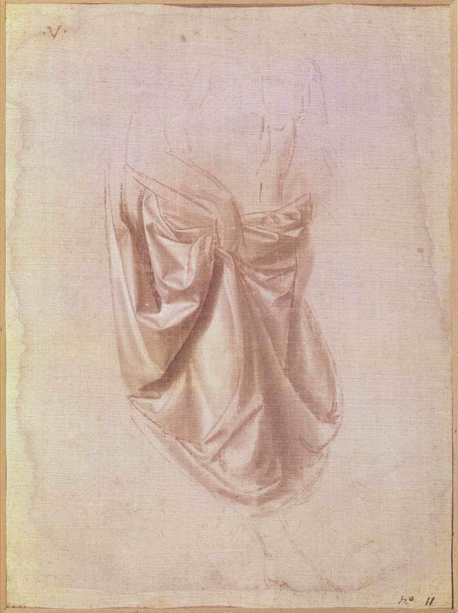 Drapery Study by Leonardo da Vinci