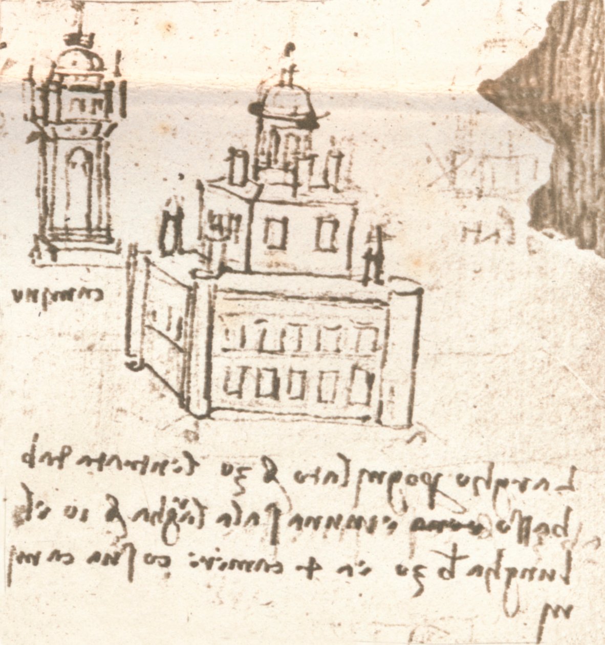 Drawing of Projects for Castles and Villas, c1472-c1519 1883 by Leonardo da Vinci