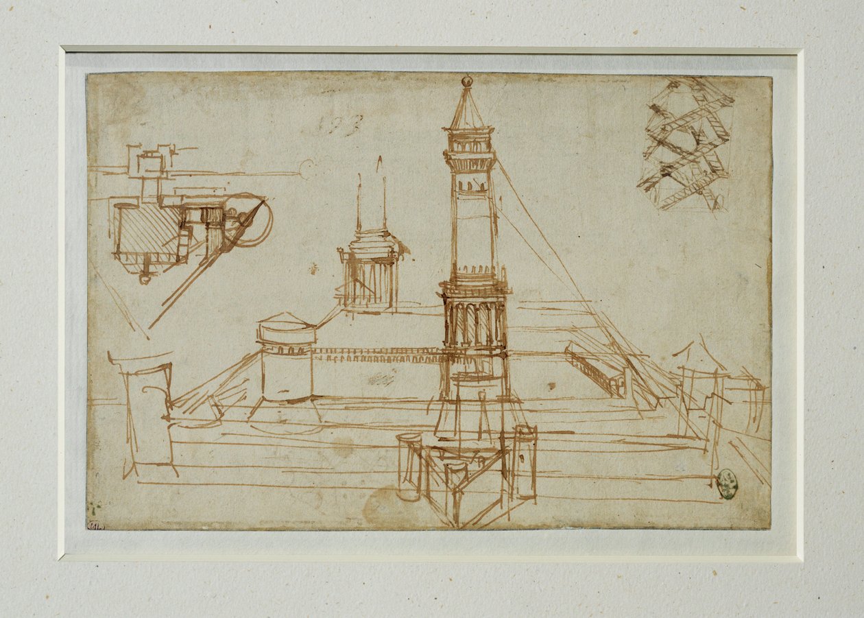 Study of Architecture by Leonardo da Vinci