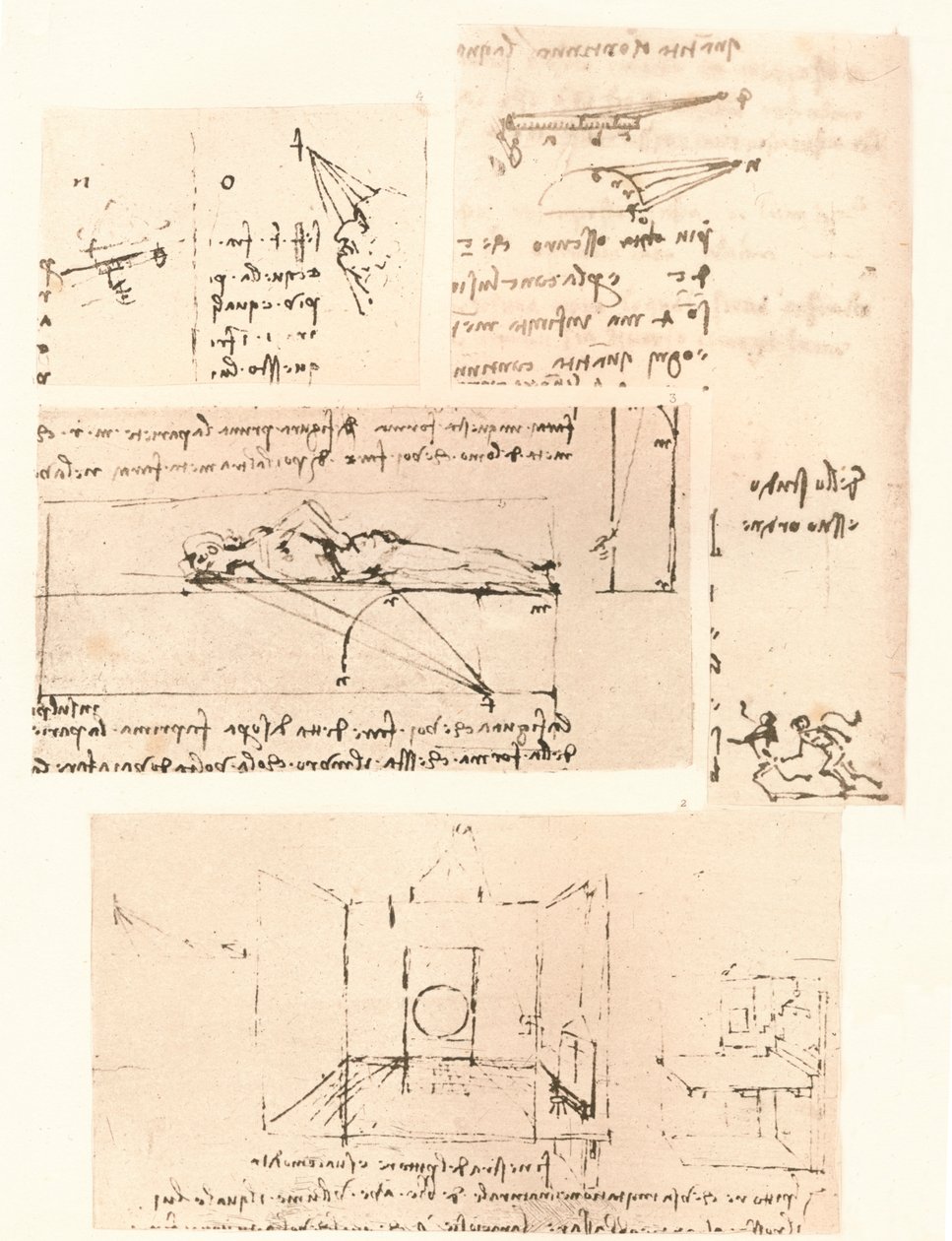 Four drawings illustrating the practice of painting, c1472-c1519, 1883
