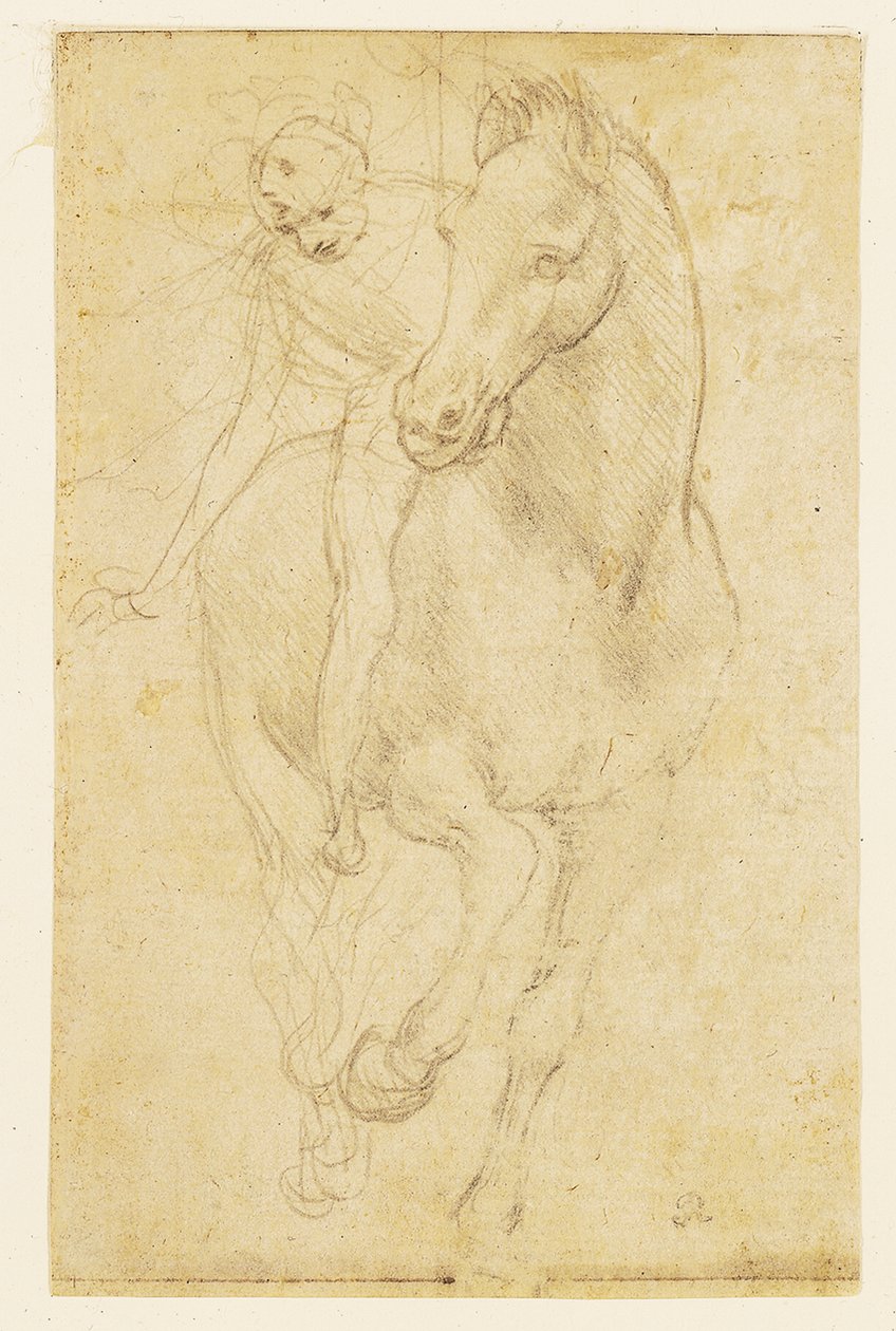 Horse and Rider, c.1480 by Leonardo da Vinci