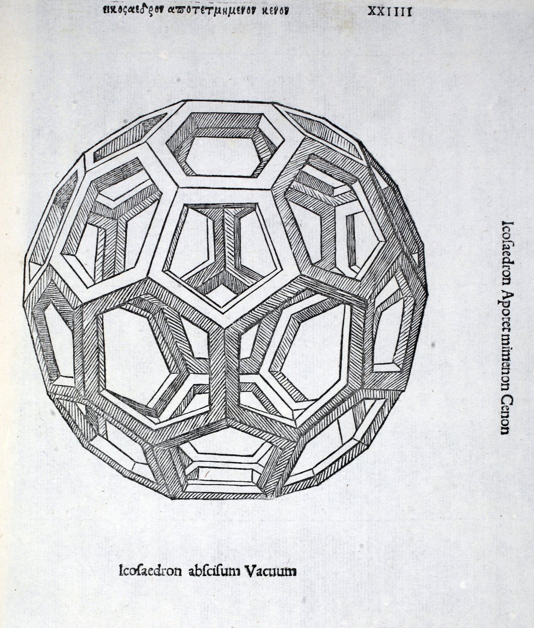 Icosaedron Abscisum Vacuum, Illustration from 