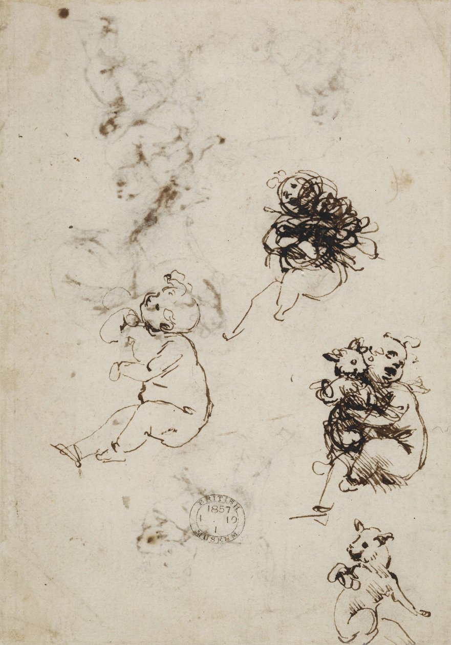 Leonardo da Vinci, Object 1857,0110.1 - Verso by Leonardo da Vinci