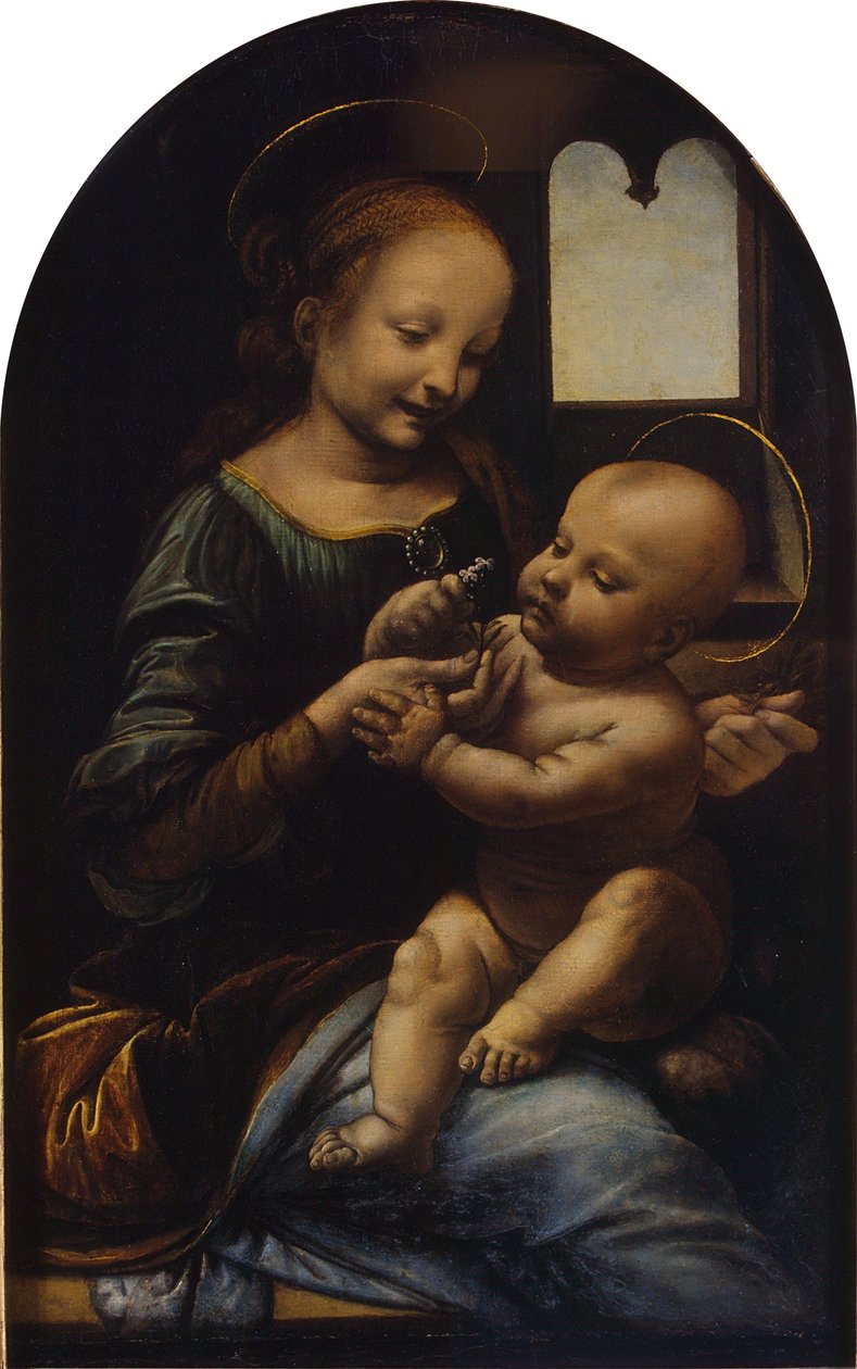 Madonna and the Child (The Benois Madonna) by Leonardo da Vinci