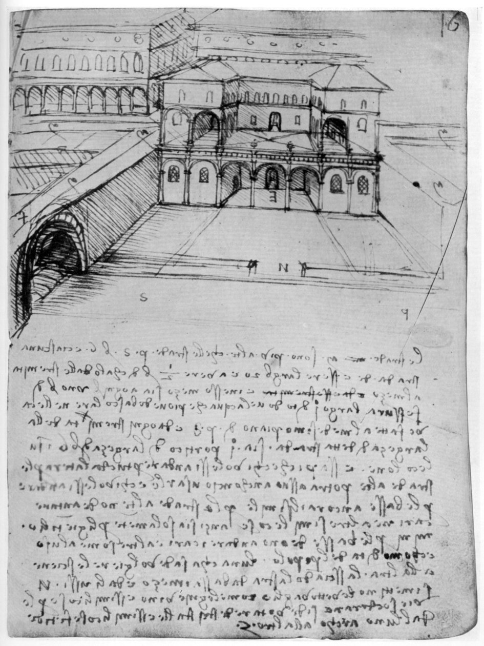 Plan for an Ideal City, 1488-1490, 1954 by Leonardo da Vinci