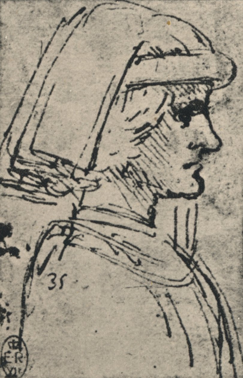 Profile of a Young Man Wearing a Chaperon by Leonardo da Vinci