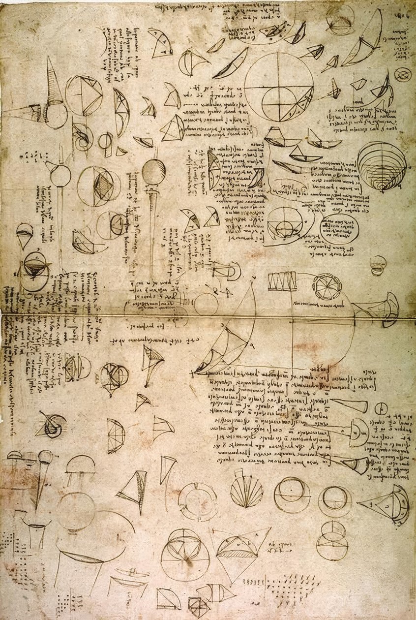 Squaring the Circle by Leonardo da Vinci
