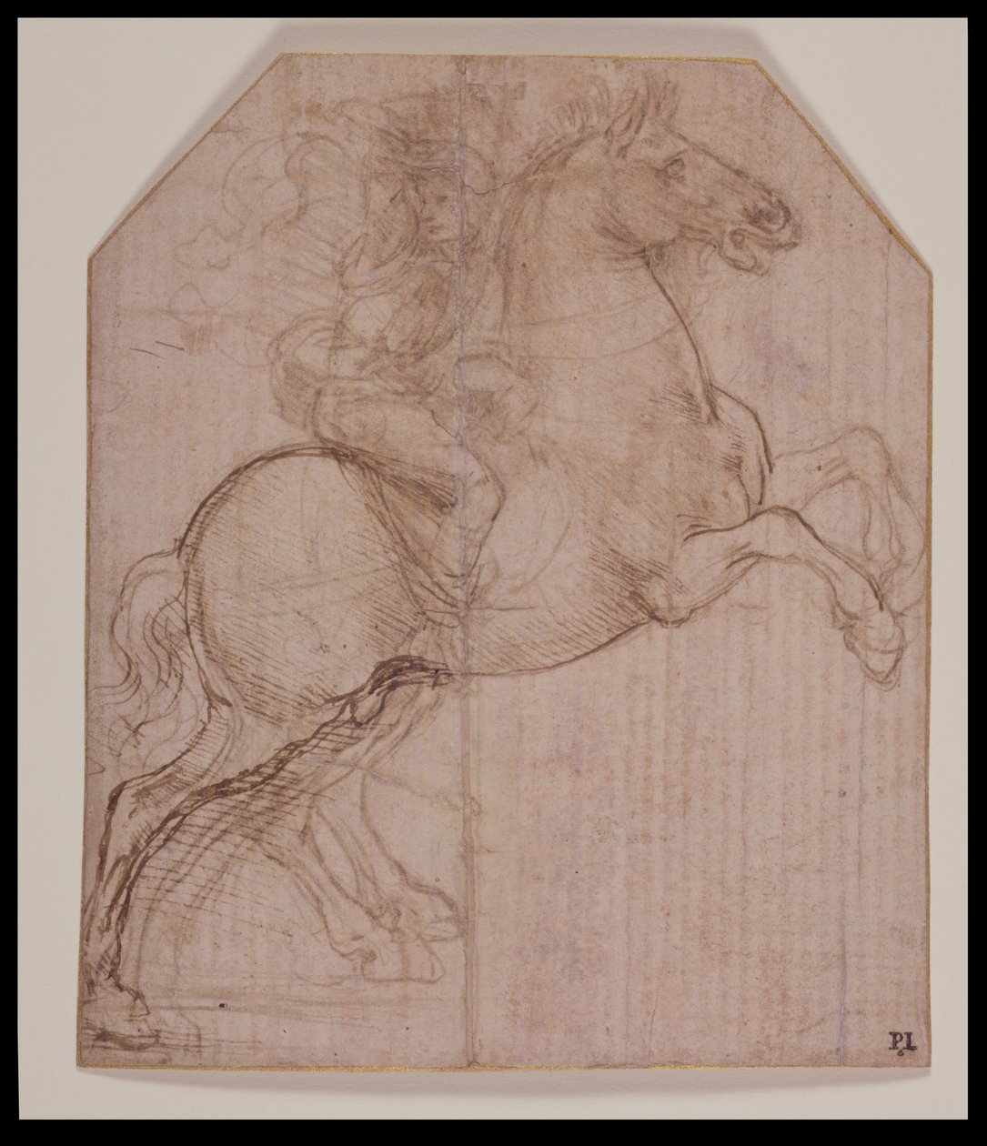 Rider on Rearing Horse by Leonardo da Vinci