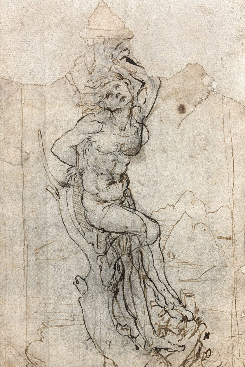 The Martyrdom of Saint Sebastian, Between 1482 and 1485 by Leonardo da Vinci