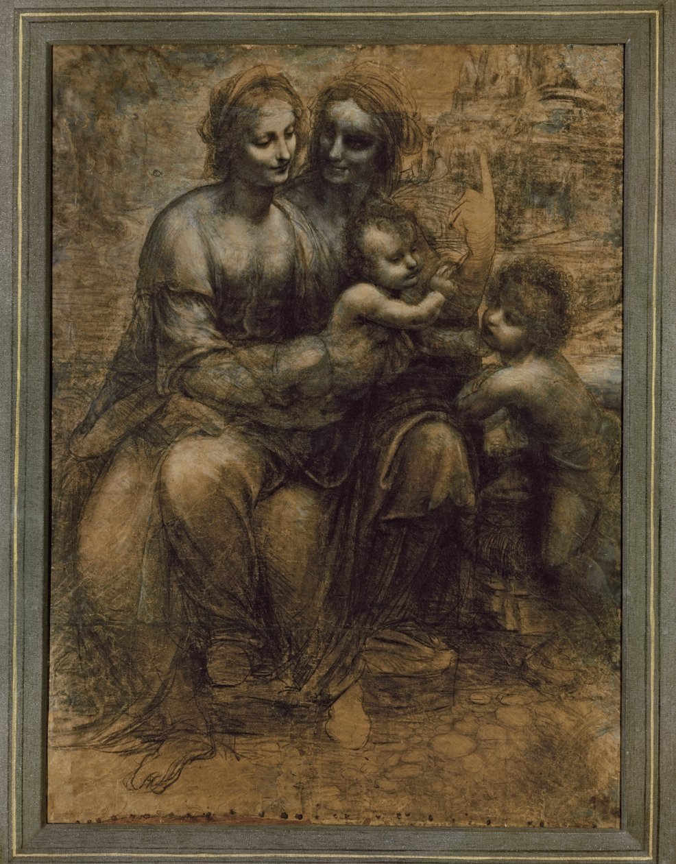 The Virgin and Child with Saint Anne and Saint John the Baptist by Leonardo da Vinci