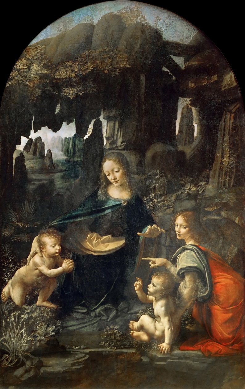 The Virgin of the Rocks, Between 1492 and 1508 by Leonardo da Vinci
