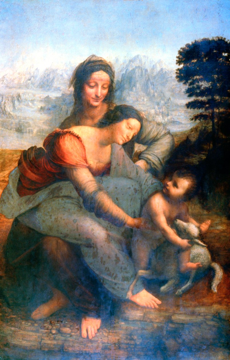 Virgin and Child with St Anne by Leonardo da Vinci