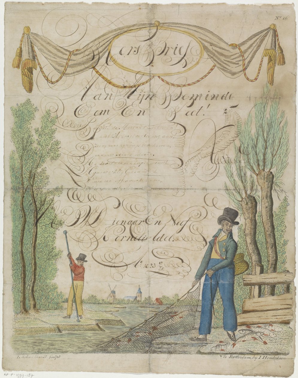 Wish Letter with Fishermen by Leonardus Schweickhardt