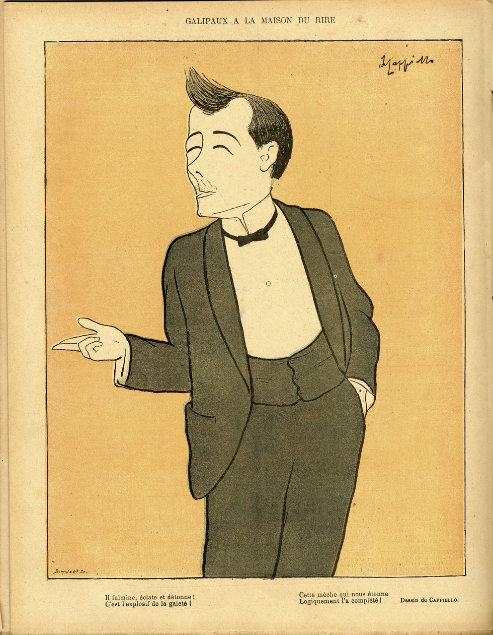 Illustration of Leonetto Cappiello in Le Lire, no. 297 by Leonetto Cappiello