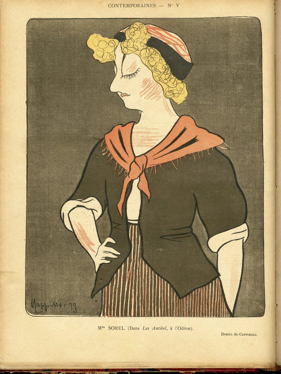 Illustration of Leonetto Cappiello in Le Rire by Leonetto Cappiello